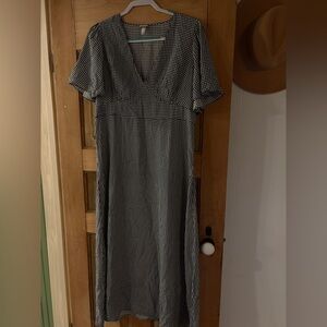 A New Day  Black and White Checkered Dress